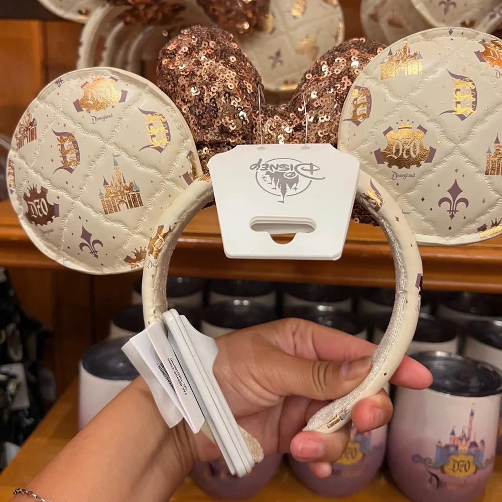 Disney 70th Anniversary Sequin Bow Minnie  Ears Headband, Limited Edition